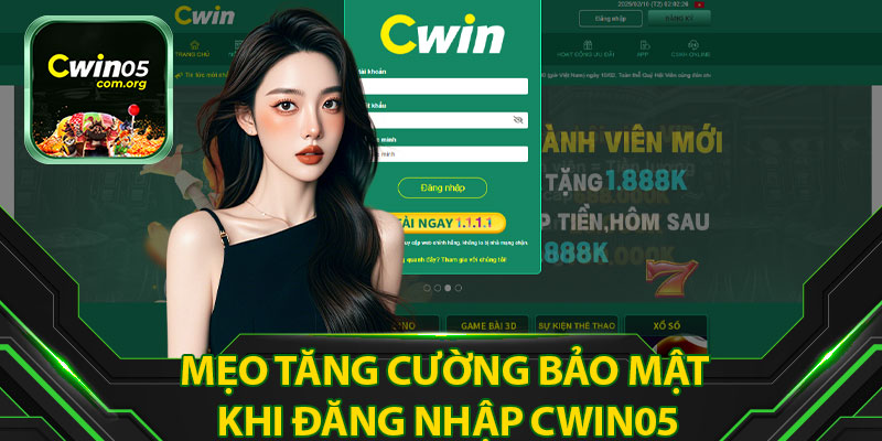 Mẹo Tăng Cường Bảo Mật Khi Đăng Nhập Cwin05